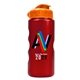 a orange lid & metallic red bottle mini peak - 22 oz tritan(tm) metalike bottle with flip lid and digital imprint