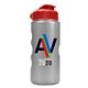 a red lid & silver bottle mini peak - 22 oz tritan(tm) metalike bottle with flip lid and digital imprint