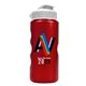 a white lid & metallic red bottle mini peak - 22 oz tritan(tm) metalike bottle with flip lid and digital imprint