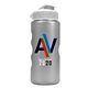 a white lid & silver bottle mini peak - 22 oz tritan(tm) metalike bottle with flip lid and digital imprint