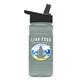 a black lid & glacier blue bottle 20 oz upcycle rpetbottle flip straw lid - digital