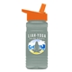 a orange lid & glacier blue bottle 20 oz upcycle rpetbottle flip straw lid - digital