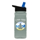 a black with blue spout lid & glacier blue bottle 20 oz upcycle rpetbottle flip straw lid - digital
