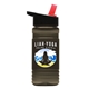 a black with red spout lid & transparent smoke bottle 20 oz upcycle rpetbottle flip straw lid - digital