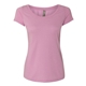 aerial view a vintage lilac next level - womens triblend scoop neck t - shirt, image 1 of 4