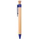 aerial view a blue the camden bamboo retractable wheat straw eco - pen, image 1 of 3