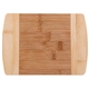 aerial view a tan the wellington 8- inch two - tone bamboo cutting board, image 1 of 4