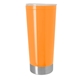 aerial view a orange/silver iconic tumbler 20 oz, image 1 of 2