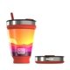a multicolored hydaway hot cold tumbler