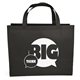 aerial view a black giant saver tote bag - screen print, image 1 of 6