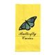 aerial view a yellow colored popcorn bag paper bag usa made - 4- color heat transfer, image 1 of 3