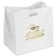 aerial view a white chuckwagon plastic bag w / foil print, image 1 of 2