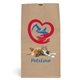 aerial view a brown kraft 20 sos paper bag - 4- color heat transfer, image 1 of 2