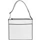 aerial view a white ultimate(tm) tote bag w / reflective glossy sparkle, image 1 of 5