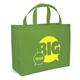 a grass green giant saver tote bag - 4- color heat transfer