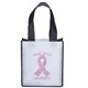 aerial view a black & white degas tote bag w / reflective glossy sparkle, image 1 of 4