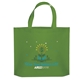 a grass green thrifty tote bag - 4- color heat transfer