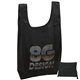 a black t - pac(tm) tote bag w / reflective glossy sparkle