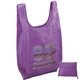 a purple t - pac(tm) tote bag w / reflective glossy sparkle