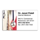 aerial view a stethoscope 1 business card magnet with logo, image 1 of 2
