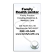 aerial view a stethoscope 2 business card magnet with logo, image 1 of 2