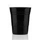 a black 32 oz custom reusable plastic party cup