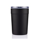 aerial view a black 12 oz milano tumbler, image 1 of 7