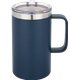 aerial view a navy blue 18 oz urban peak(r) elevate vacuum camp mug, image 1 of 4