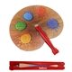 a red painters folding fan