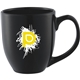 aerial view a black zapata 15 oz ceramic mug, image 1 of 2