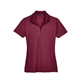 aerial view a burgundy devon jones - womens crownlux performance(r)plaited polo, image 1 of 6