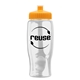 a clear bottle & athletic gold lid poly - pure - 27 oz transparent bottle with push pull lid