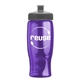 a transparent violet bottle & gray lid poly - pure - 27 oz transparent bottle with push pull lid