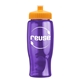 a transparent violet bottle & athletic gold lid poly - pure - 27 oz transparent bottle with push pull lid