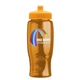 a athletic gold lid & transparent-orange bottle poly - pure - 27 oz transparent bottle with push pull lid and digital imprint