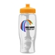 a athletic gold lid & clear bottle poly - pure - 27 oz transparent bottle with push pull lid and digital imprint