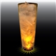 a clear with yellow led 24 oz single light large volume tall plastic cup
