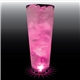 a clear with pink led 24 oz single light large volume tall plastic cup