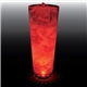 a clear with red led 24 oz single light large volume tall plastic cup