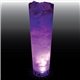 a clear with violet led 32 oz single light large volume tall plastic cup