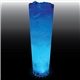 a clear with blue led 32 oz single light large volume tall plastic cup