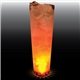 a clear with orange led 32 oz single light large volume tall plastic cup