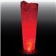 a clear with red led 32 oz single light large volume tall plastic cup