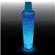 a clear with blue led 32 oz single light 3 piece large volume plastic cocktail shaker