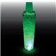 a clear with green led 32 oz single light 3 piece large volume plastic cocktail shaker