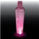 a clear with pink led 32 oz single light 3 piece large volume plastic cocktail shaker