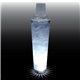 a clear with white led 32 oz single light 3 piece large volume plastic cocktail shaker
