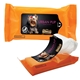 aerial view a orange pet wipes in pouch 15- count, image 1 of 2