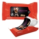 aerial view a red pet wipes in pouch 15- count, image 1 of 2