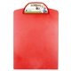 aerial view a red dwight fc letter size clipboard with photoimage (r) full color imprint* on clip, image 1 of 7